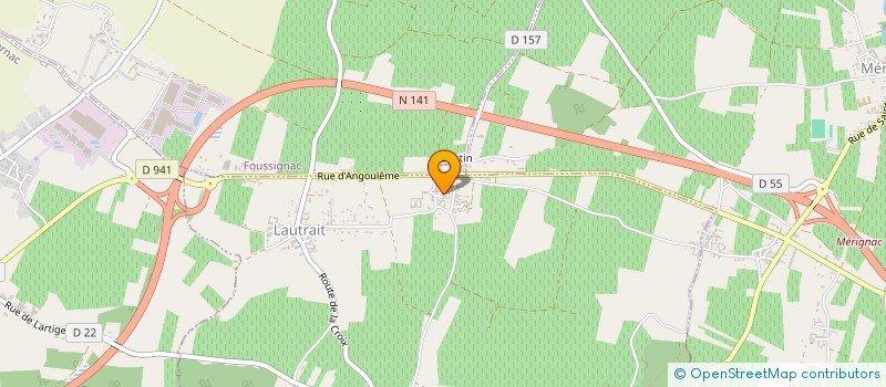 localisation de l'entreprise SCEA GAMBIER à TRIAC-LAUTRAIT
