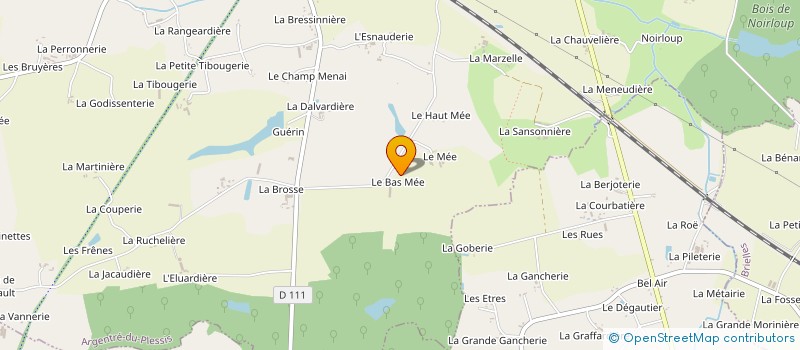 localisation de l'entreprise SCEA GARNIER à ARGENTRE-DU-PLESSIS