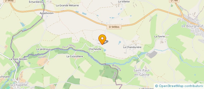 localisation de l'entreprise SCEA GATIPORC à SAINT-PAUL-EN-GATINE