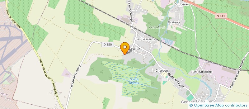 localisation de l'entreprise SCEA GAUTHIER à GENSAC-LA-PALLUE