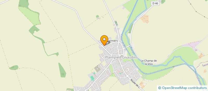 localisation de l'entreprise SCEA GEROULT-PELLETIER  PLAIMPIED-GIVAUDINS