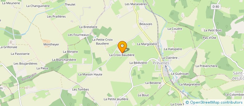 localisation de l'entreprise SCEA GERVAISE à PREVELLES