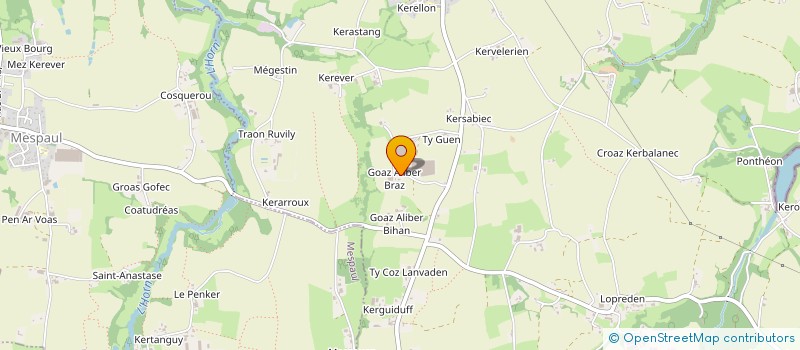 localisation de l'entreprise SCEA GILLES LE BIHAN  PLOUENAN