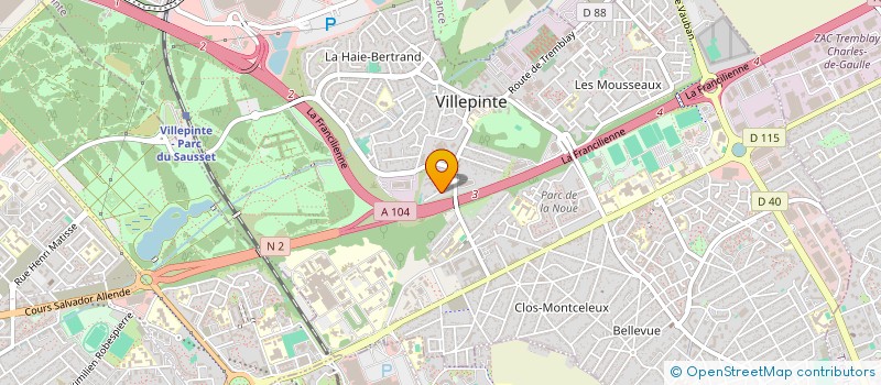 localisation de l'entreprise SCEA GODIER ET FILS  VILLEPINTE