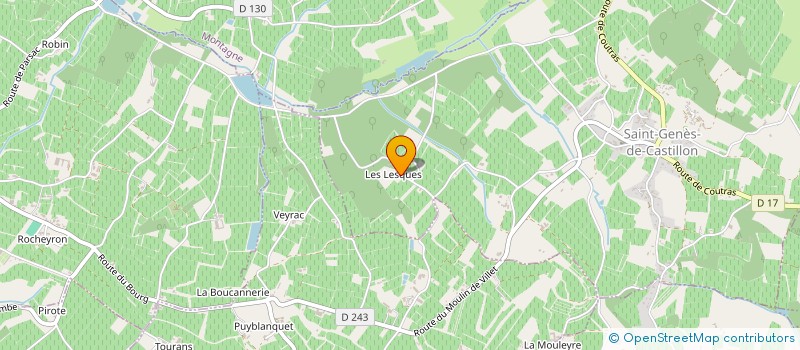 localisation de l'entreprise SCEA GOMES  SAINT-GENES-DE-CASTILLON