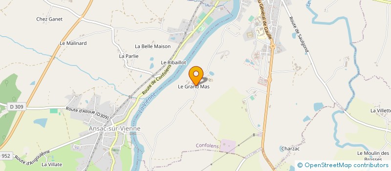 localisation de l'entreprise SCEA GOWLAND  CONFOLENS