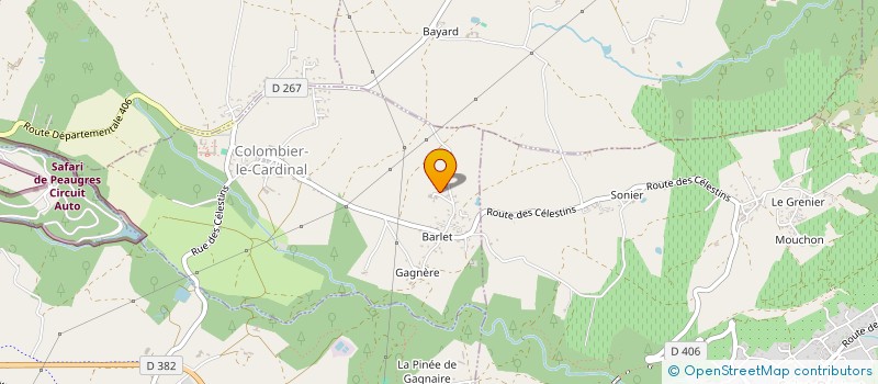 localisation de l'entreprise SCEA GRANGE  COLOMBIER-LE-CARDINAL