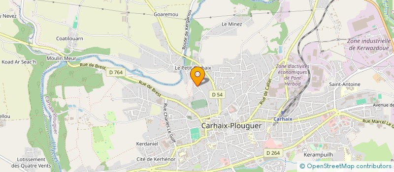 localisation de l'entreprise SCEA GUIFFES  CARHAIX PLOUGUER