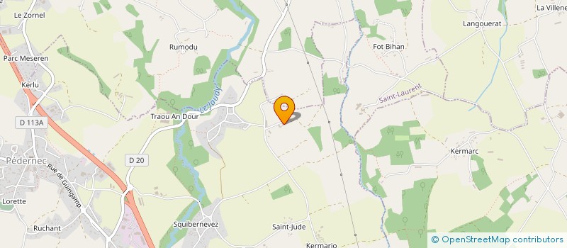localisation de l'entreprise SCEA GUILLOSSOU YOLANDE  PEDERNEC