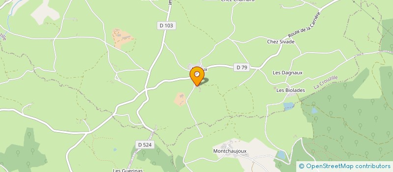 localisation de l'entreprise SCEA GUILLOU à LA CROUZILLE