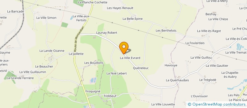 localisation de l'entreprise SCEA GUIT BREIZ à LA CHAPELLE DU LOU DU LAC