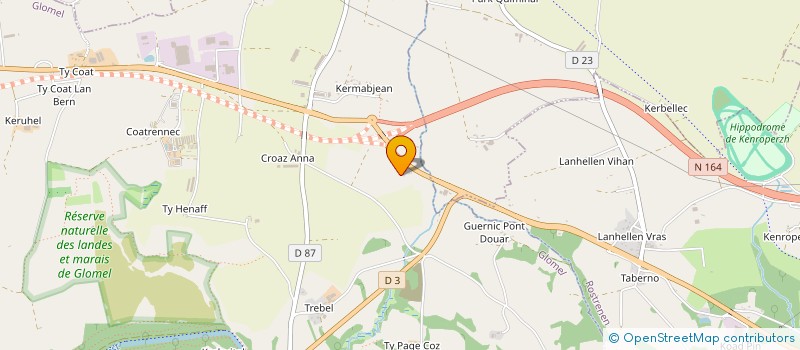 localisation de l'entreprise SCEA GURVAN JAN  GLOMEL