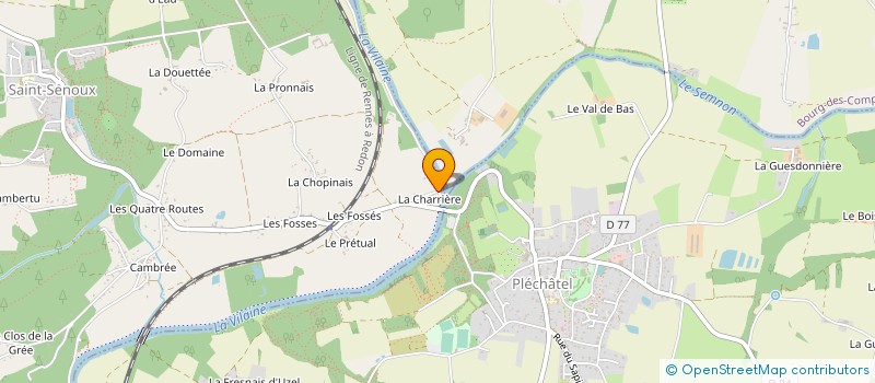 localisation de l'entreprise SCEA HARAS DE CHAUVIGNAC à GUICHEN