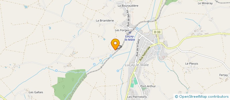 localisation de l'entreprise SCEA HARAS DE L'AUBIER  FEUGERES