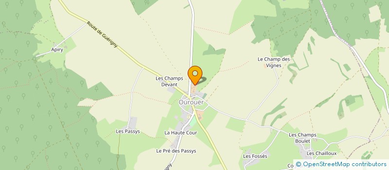 localisation de l'entreprise SCEA HARAS DE LA CURE à VAUX D'AMOGNES