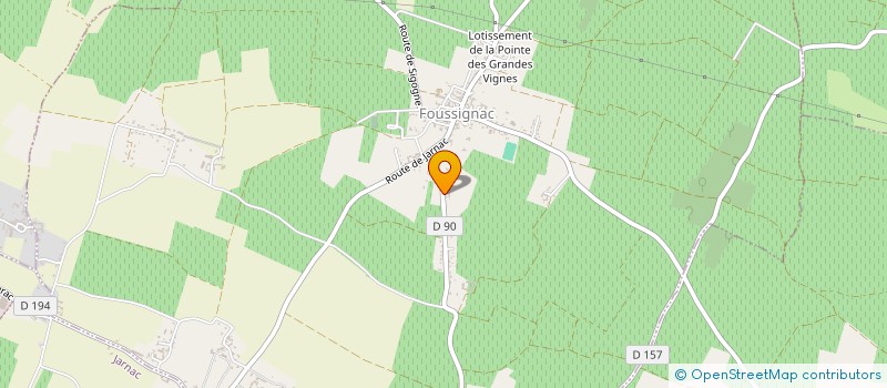 localisation de l'entreprise SCEA HAWKINS à FOUSSIGNAC