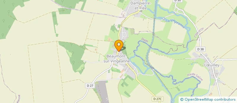 localisation de l'entreprise SCEA HAZOTTE PERE ET FILS  BEAUMONT-SUR-VINGEANNE