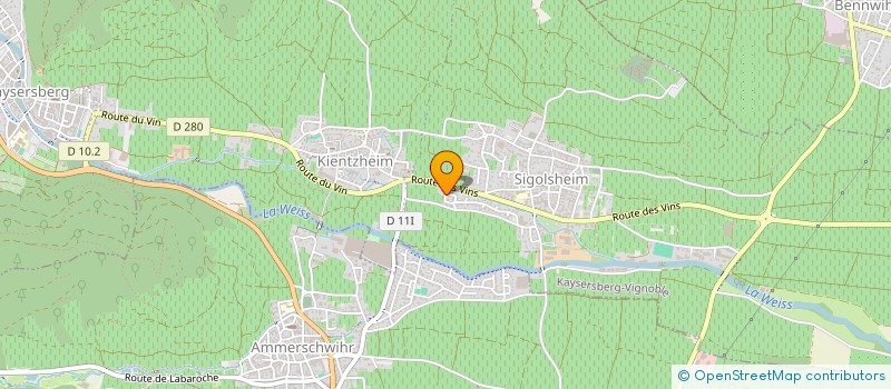 localisation de l'entreprise SCEA HERRENMATTEN  KAYSERSBERG VIGNOBLE