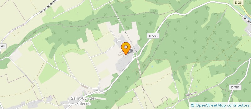 localisation de l'entreprise SCEA HEUTTE  SAINT-CYR-DE-SALERNE