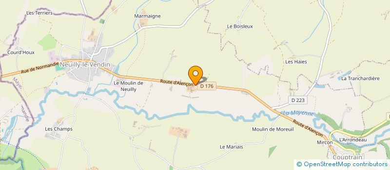 localisation de l'entreprise SCEA HORSSOL à NEUILLY-LE-VENDIN