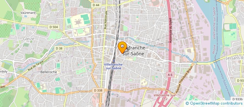 localisation de l'entreprise SCEA HORTI CALADE à VILLEFRANCHE-SUR-SAONE