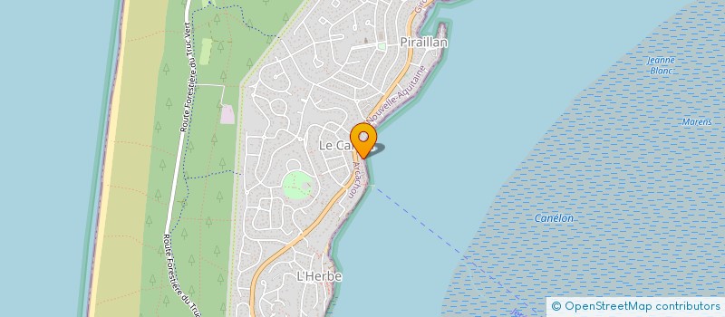 localisation de l'entreprise SCEA HUITRES ERIC LARRARTE  LEGE-CAP-FERRET