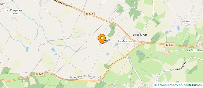 localisation de l'entreprise SCEA JAMMOT ALARCAN à DOMPIERRE-LES-EGLISES