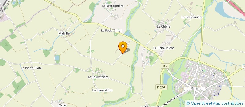 localisation de l'entreprise SCEA JAUNET RENAUD à LES BROUZILS