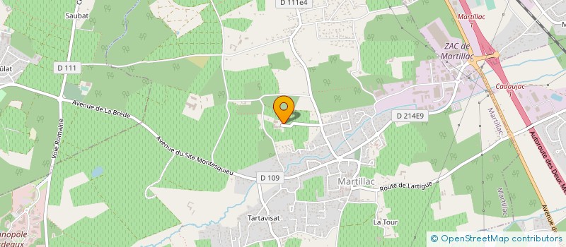 localisation de l'entreprise SCEA JEACHRIS MUGUET  MARTILLAC