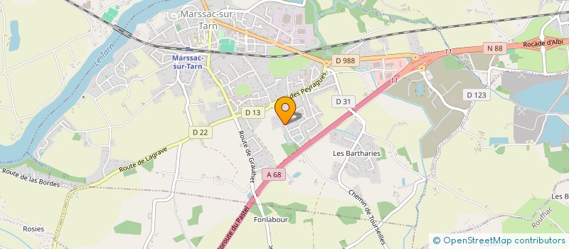 localisation de l'entreprise SCEA JEAN ALBERT ET FILS à CASTANET