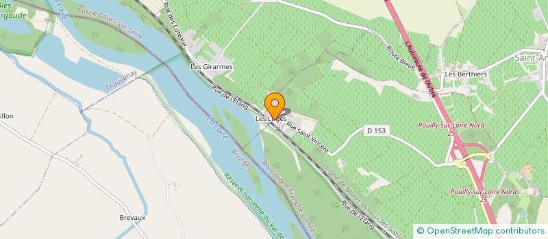 localisation de l'entreprise SCEA JEAN PABIOT ET FILS à POUILLY-SUR-LOIRE