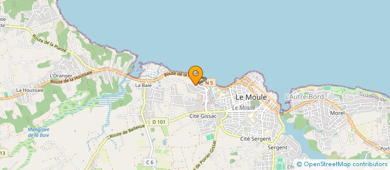 localisation de l'entreprise SCEA JEFFRY LES 5 M  LE MOULE