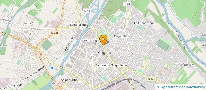 localisation de l'entreprise SCEA JOUANNET à COGNAC