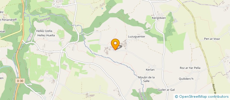 localisation de l'entreprise SCEA KERVI à LAMPAUL-GUIMILIAU