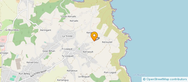 localisation de l'entreprise SCEA KRAOU KELVEZ à PLOUHA