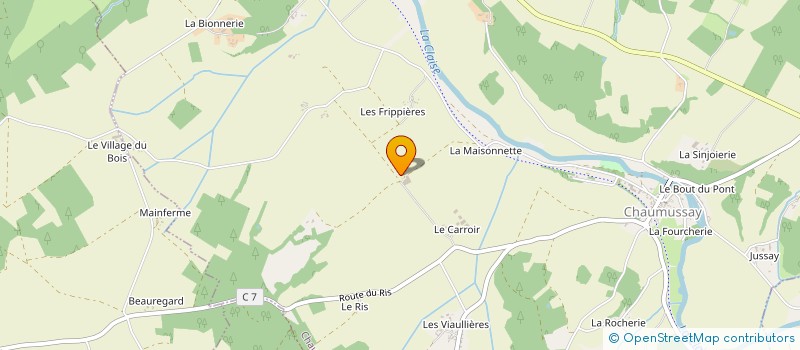 localisation de l'entreprise SCEA L'AMITIE  CHAUMUSSAY