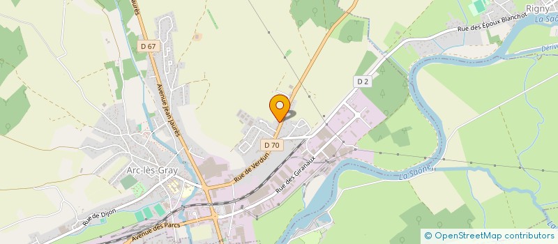 localisation de l'entreprise SCEA L'AUBEPINE  ARC-LES-GRAY