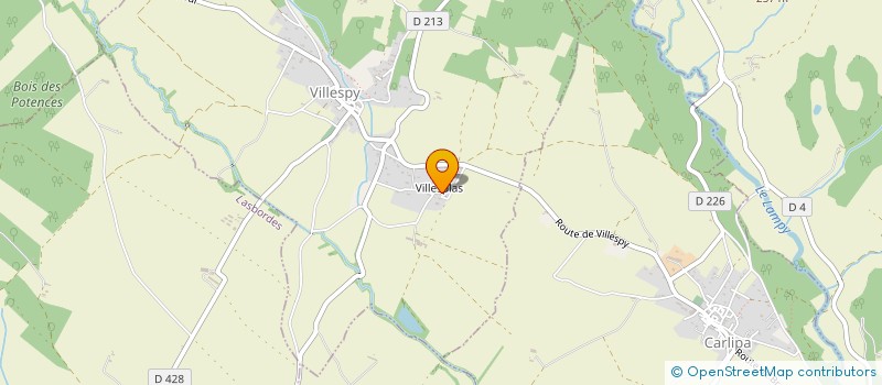 localisation de l'entreprise SCEA L'AUBERGE  VILLESPY