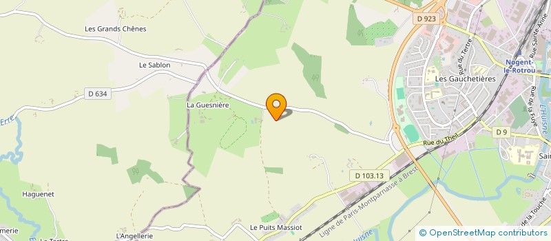 localisation de l'entreprise SCEA L'ECOTTERIE à NOGENT-LE-ROTROU