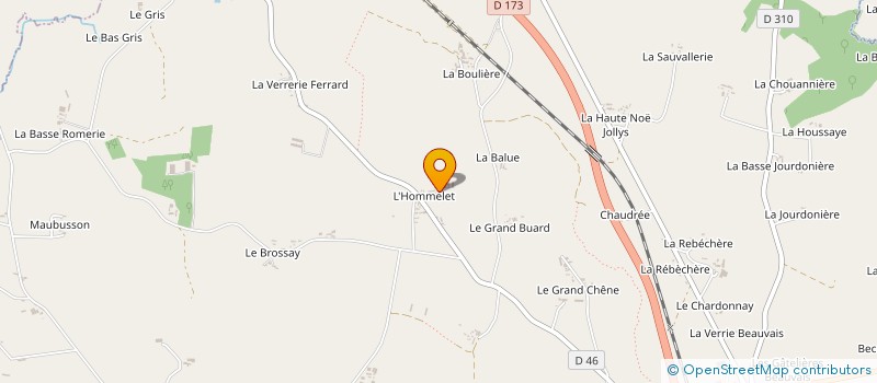 localisation de l'entreprise SCEA L'HOMMELET  MARTIGNE-FERCHAUD