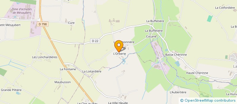 localisation de l'entreprise SCEA L'ORBERIE à LA SELLE-EN-LUITRE