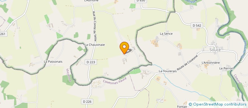 localisation de l'entreprise SCEA L'ORGELINIERE à SAINT-FRAIMBAULT