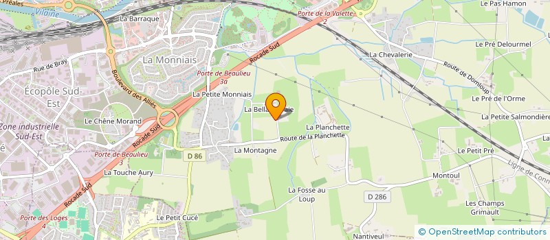 localisation de l'entreprise SCEA LA BELLANGERAIE à CESSON-SEVIGNE