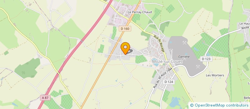 localisation de l'entreprise SCEA LA BIGOTTIERE  MOZE-SUR-LOUET