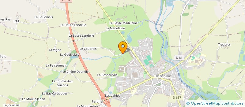 localisation de l'entreprise SCEA LA BIGOTTIERE à TINTENIAC