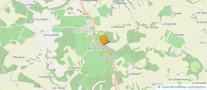 localisation de l'entreprise SCEA LA BLANCHIE  SAINT-PERDOUX