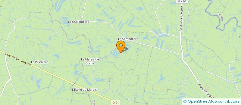 localisation de l'entreprise SCEA LA BORDERIE DU MARAIS  BOIS-DE-CENE