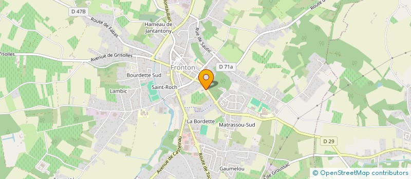 localisation de l'entreprise SCEA LA BORDETTE COLOMBIER  FRONTON