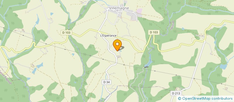 localisation de l'entreprise SCEA LA BOURIATTE à VILLEMAGNE