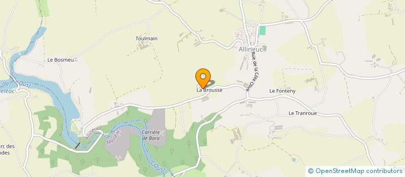 localisation de l'entreprise SCEA LA BROUSSE  ALLINEUC